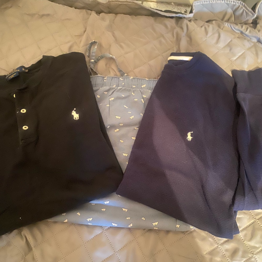 Ralph Lauren pajamas bundle extra sweater included size large